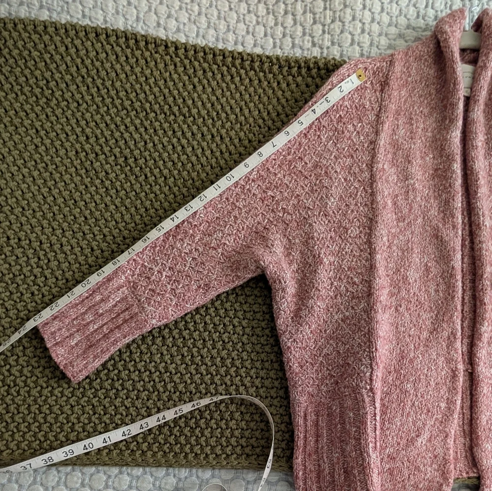 Angel Of The North Marled Pink Open Cardigan - Picture 6 of 14
